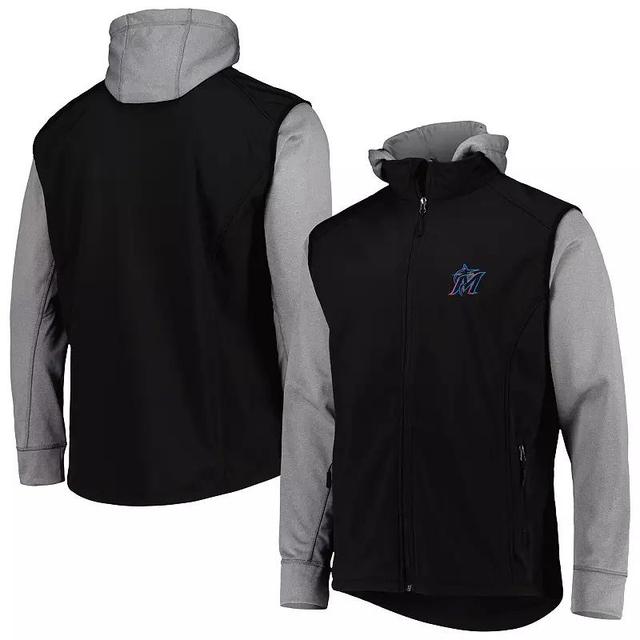 Mens Dunbrooke /Heather Gray Miami Marlins Alpha Full-Zip Jacket Product Image