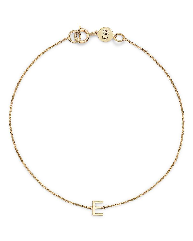 Moon & Meadow 14K Yellow Gold Initial Chain Bracelet Product Image