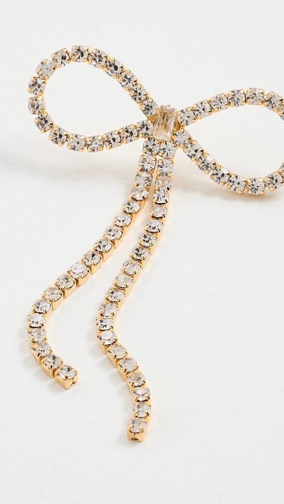 Kenneth Jay Lane Gold Crystal Bowl Drop Pierced Earrings | Shopbop Product Image