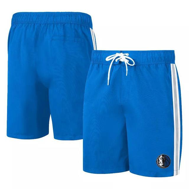 Mens G-Iii Sports By Carl Banks Blue Dallas Mavericks Sand Beach Volley Swim Shorts Product Image