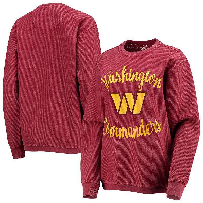 Women's G-III 4Her by Carl Banks Burgundy Washington Commanders Comfy Cord Pullover Sweatshirt Product Image