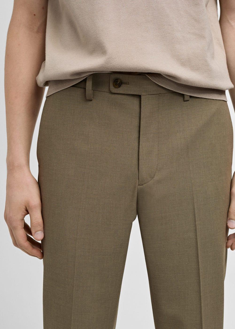 MANGO MAN - Stretch fabric slim-fit suit pants greenMen Product Image