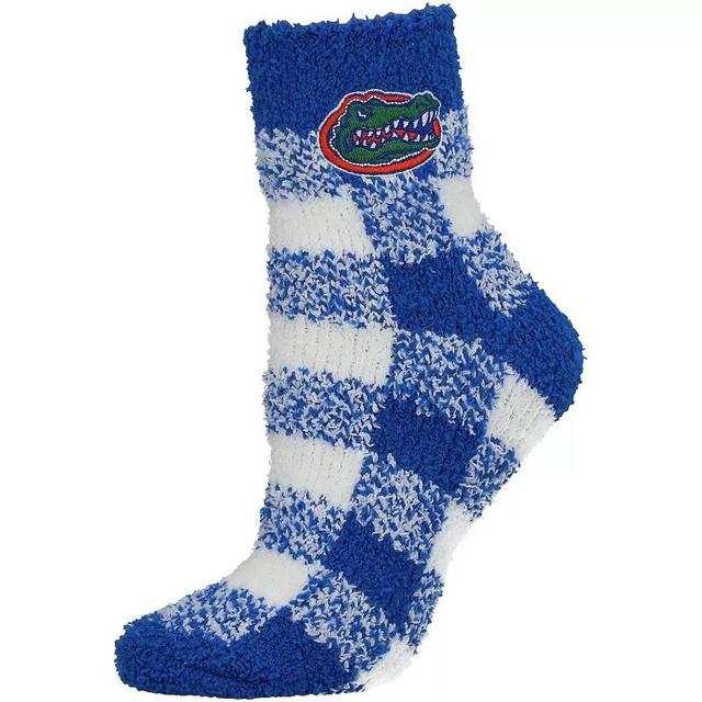 Womens ZooZatz Florida Gators Fuzzy Buffalo Checkered Ankle Socks Product Image