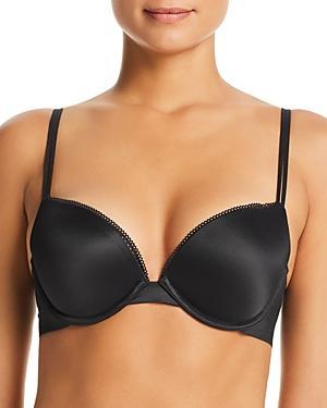 Calvin Klein Womens Liquid Touch Push Up Plunge Bra - Black - 36A Product Image