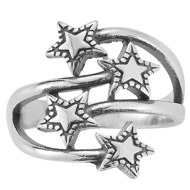 Sunkissed Sterling Oxidized Multi Star Ring, Womens Silver Tone Product Image