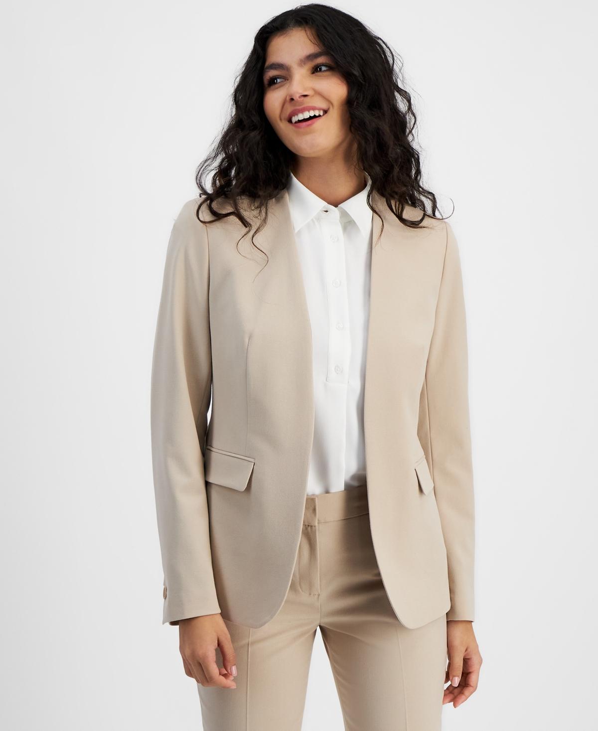 Bar Iii Womens Collarless Open-Front Blazer, Created for Macys Product Image