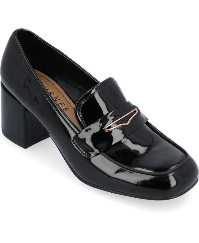 Journee Collection Womens Liyla Block Heel Loafers Product Image