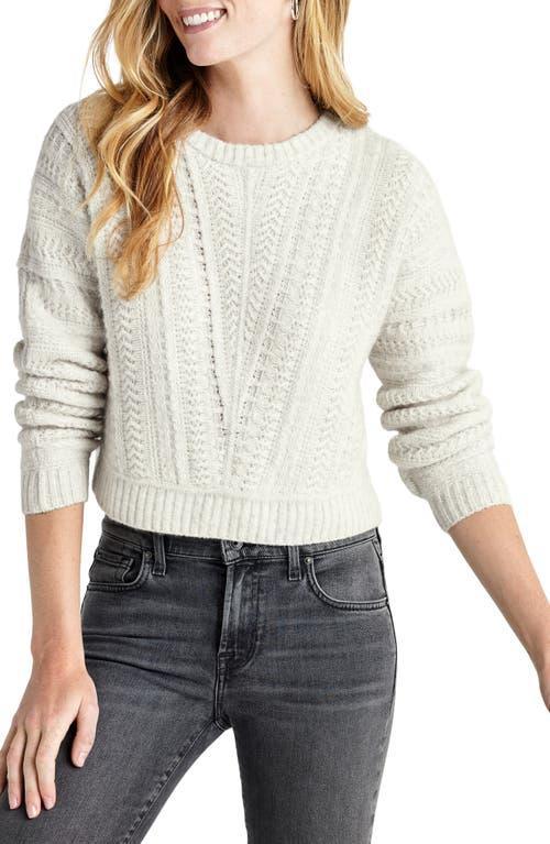 Splendid Daria Crew Sweater (Snow Heather) Women's Sweater Product Image