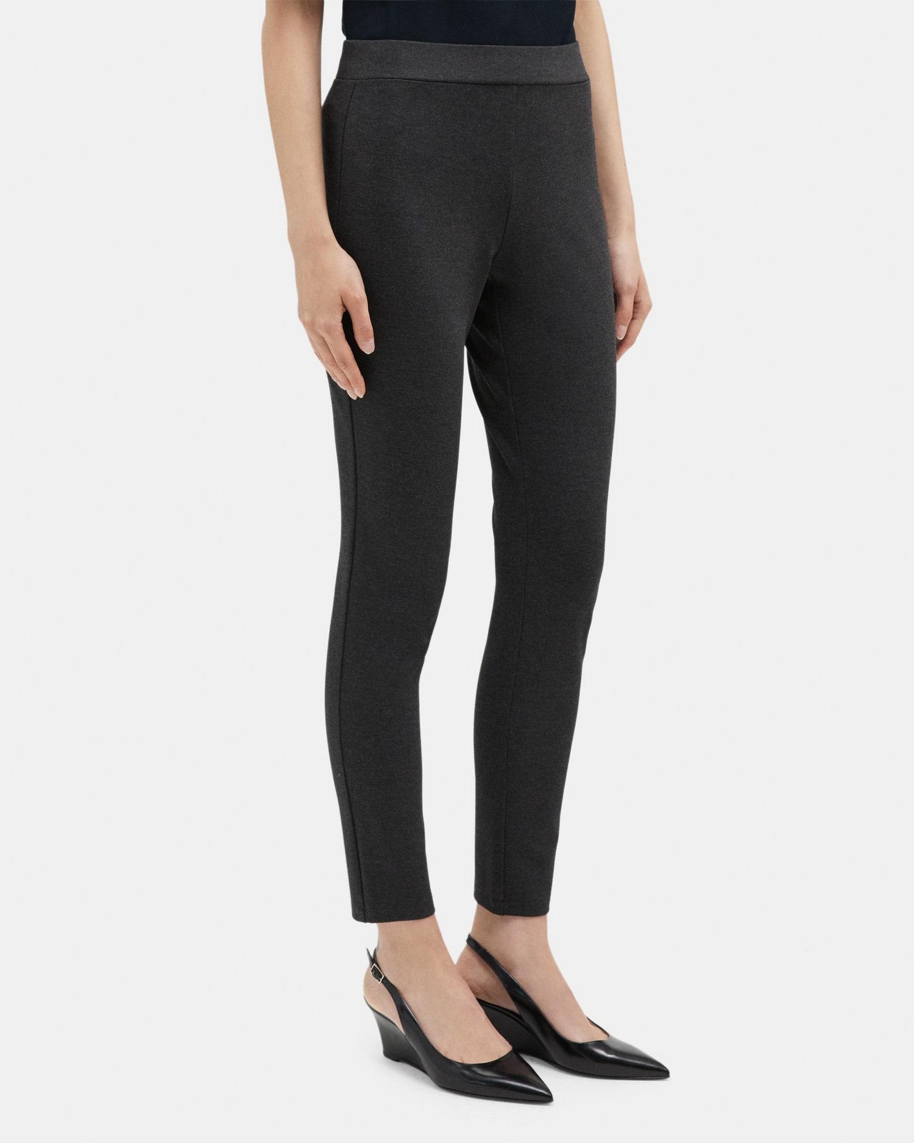 Legging in Heathered Stretch Knit Ponte Product Image