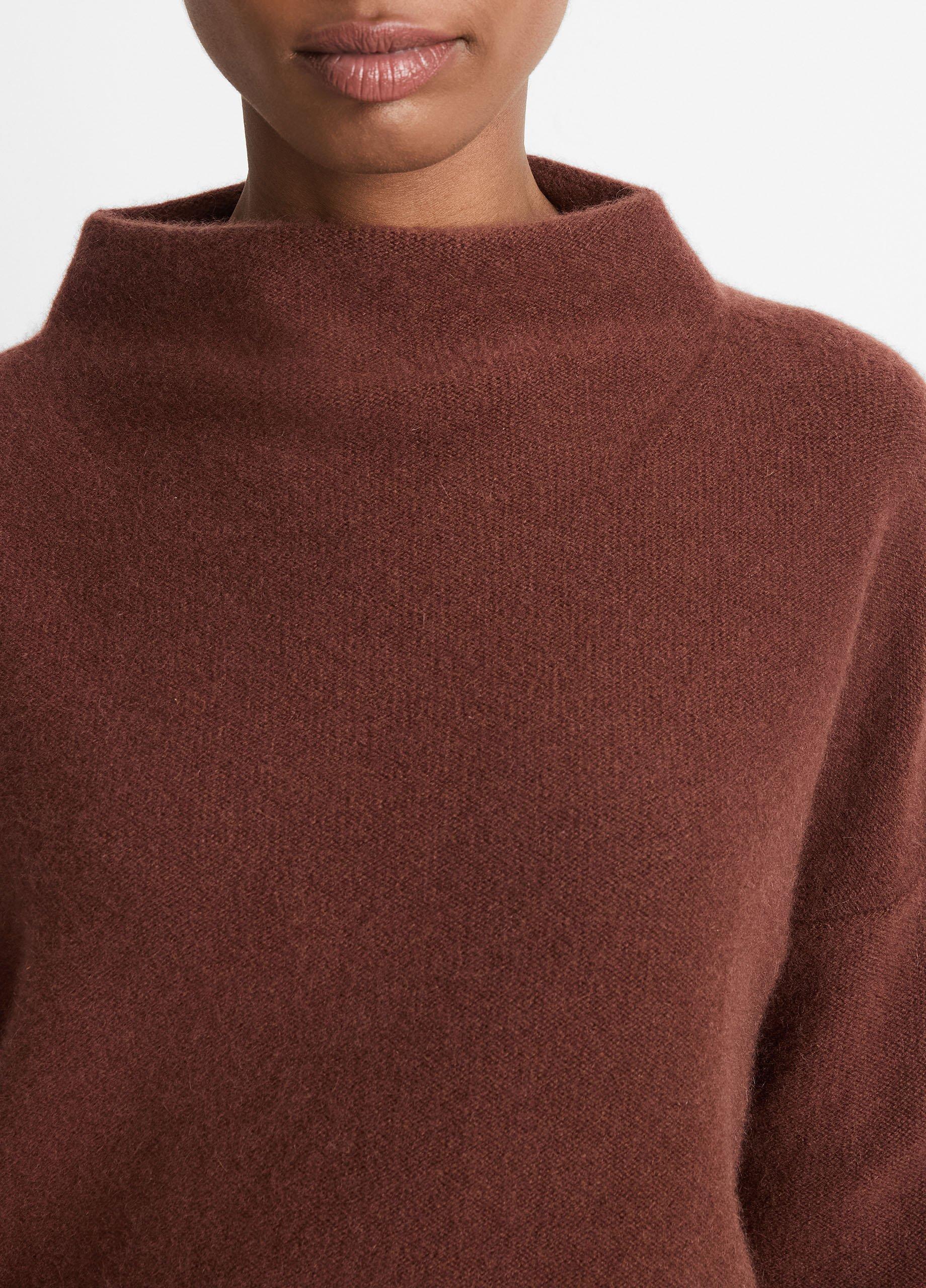 Plush Cashmere Funnel Neck Sweater Product Image