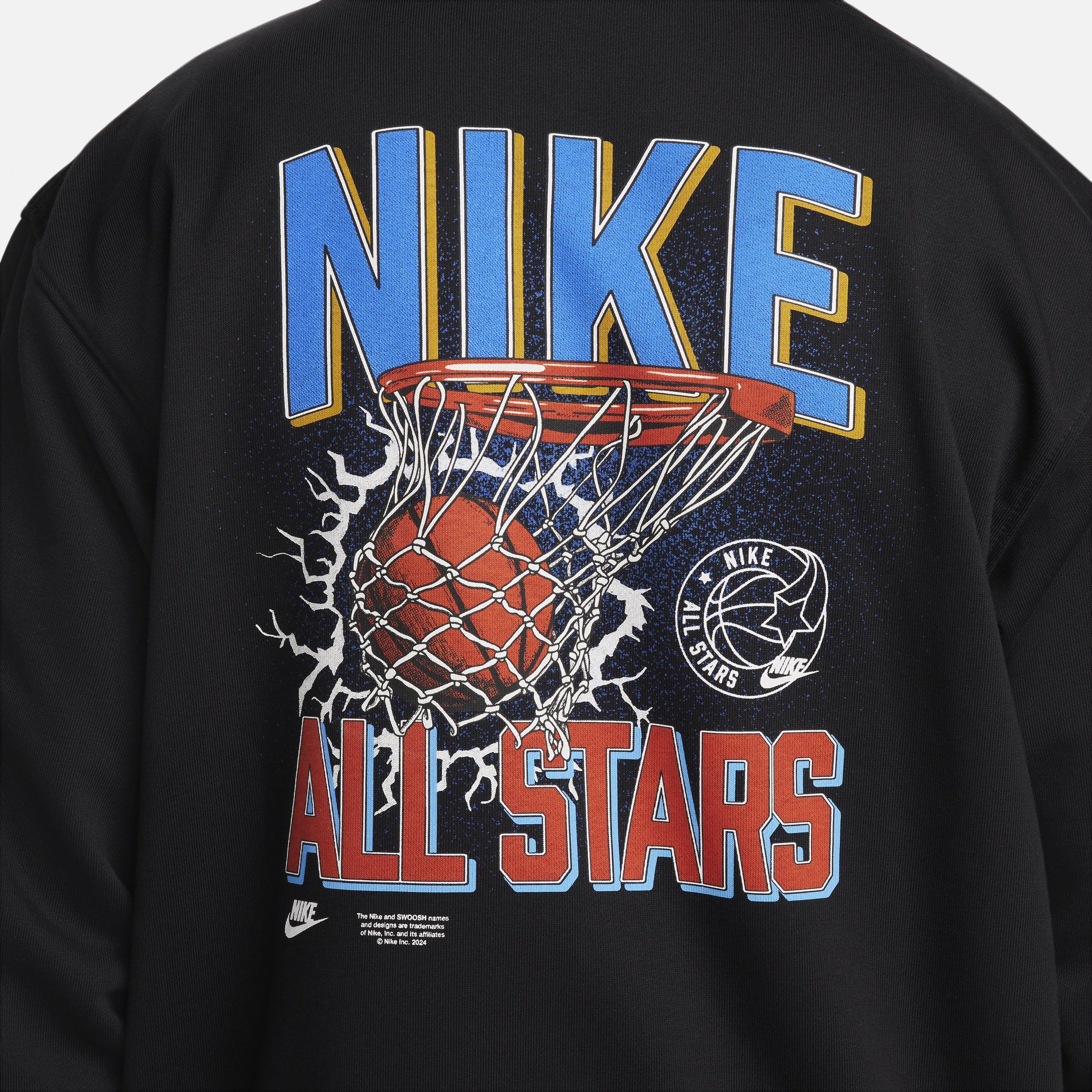 Nike Men's Standard Issue Dri-FIT French Terry Pullover Basketball Hoodie Product Image