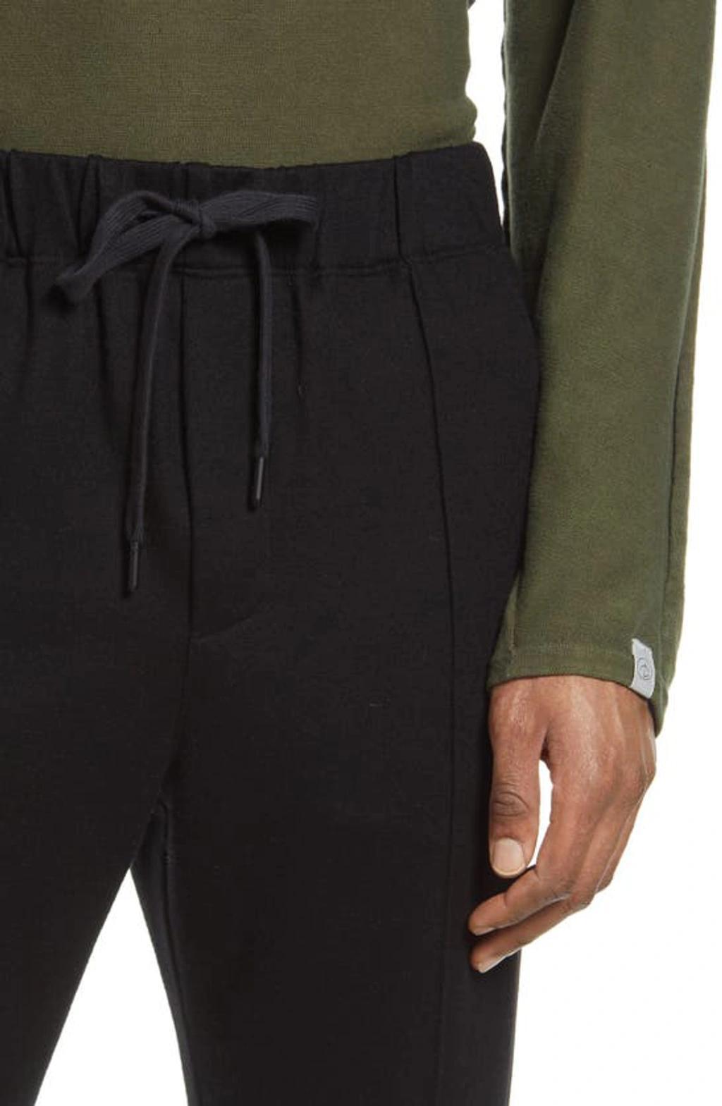 Black Wool Andrew Lounge Pants Product Image