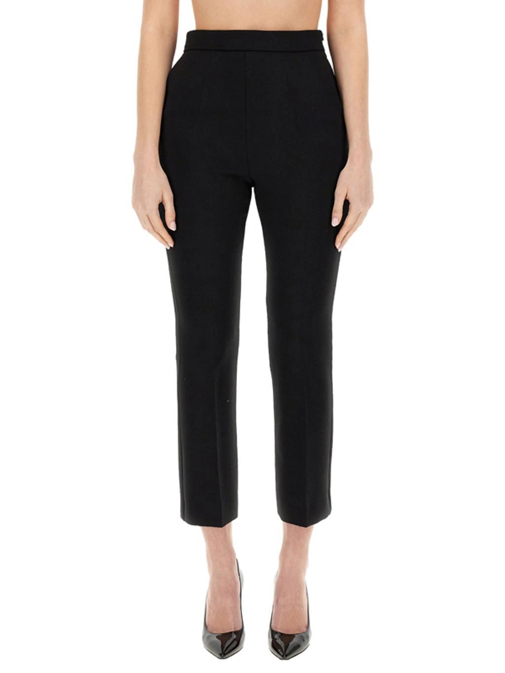 MAX MARA High Waist Regular Fit Pants In Black Product Image