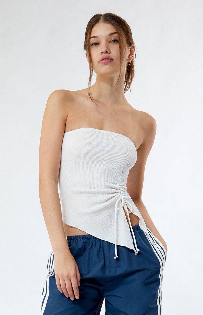 Women's Strapless Ruched Tube Top Product Image