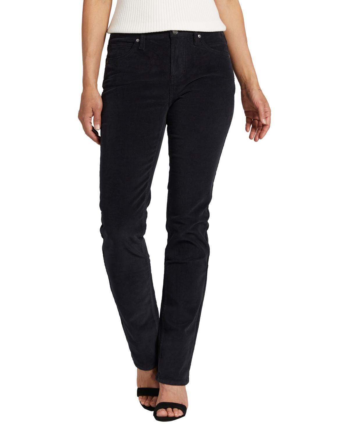 Jag Womens Ruby Mid Rise Corduroy Straight Leg Pants Product Image