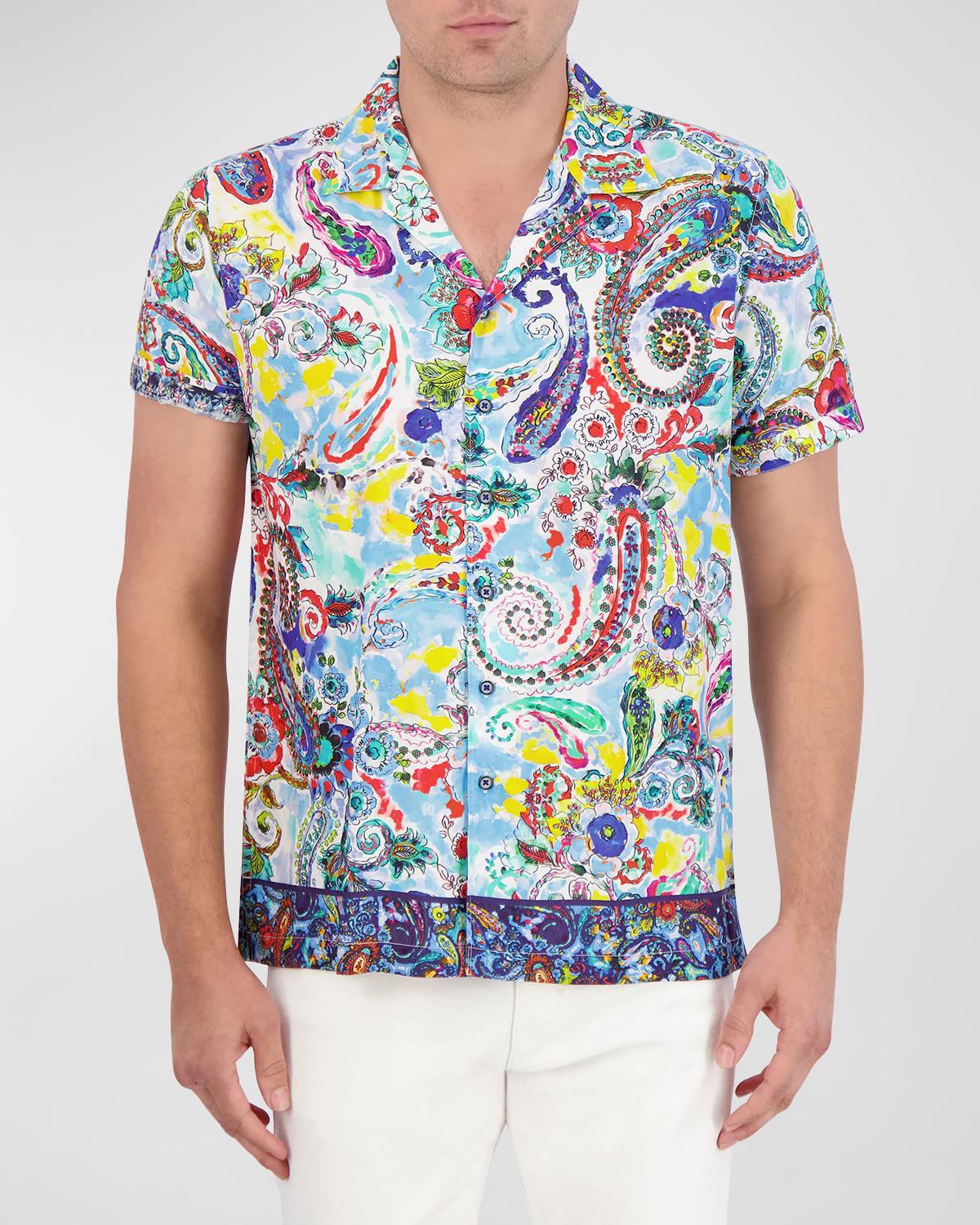 Mens The Drake Paisley & Floral Camp Shirt Product Image