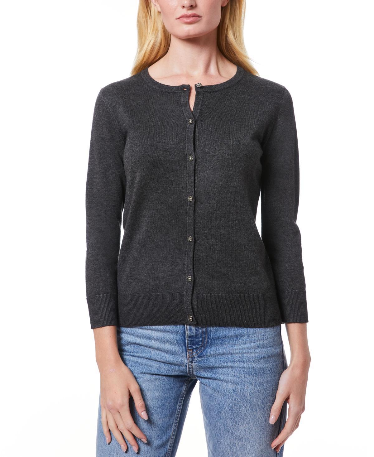 Melissa Paige Womens Novelty Button-Front Cardigan Sweater, Regular & Petites Product Image