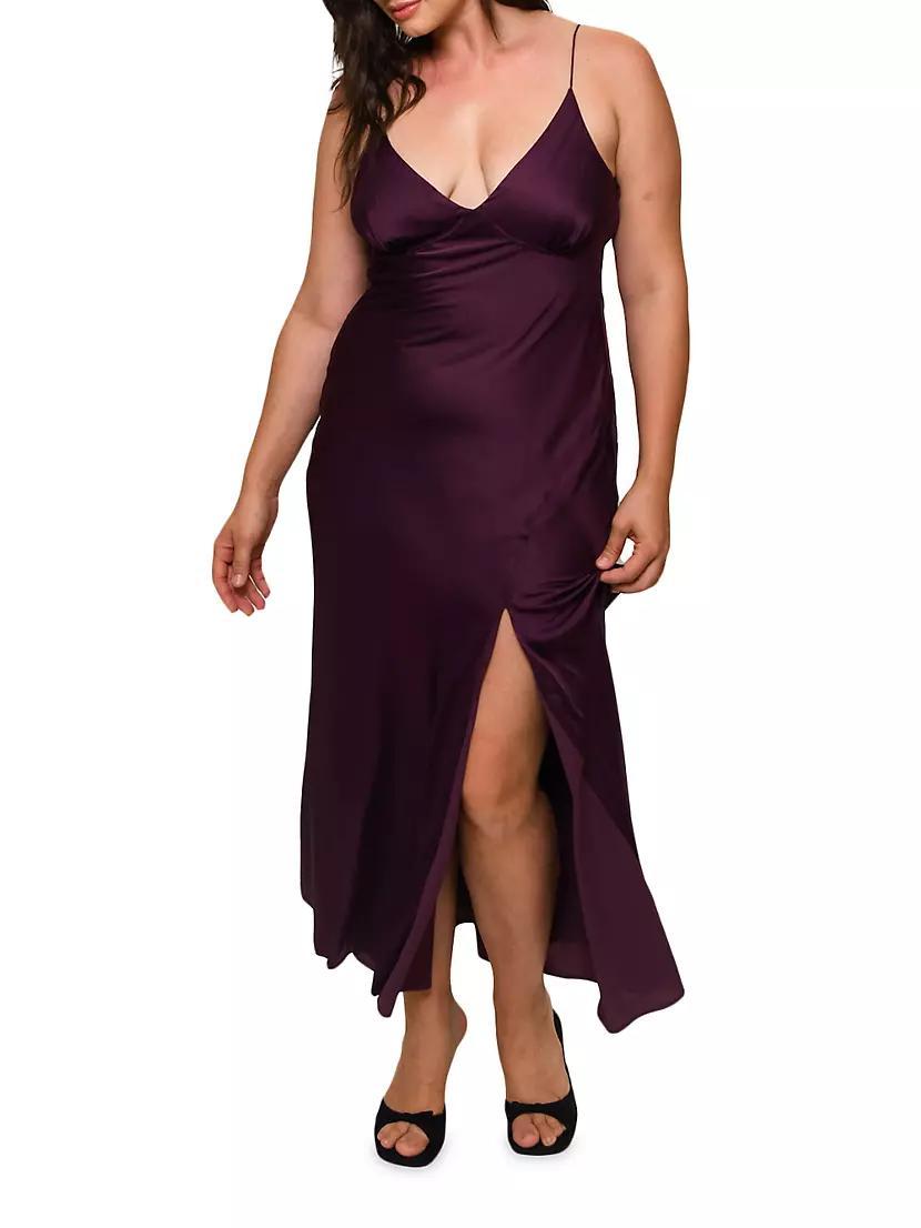 Emaline Satin Maxi Dress Product Image