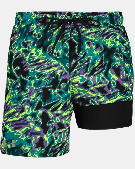 Mens UA Grunge Tropic Compression Volley Shorts Product Image