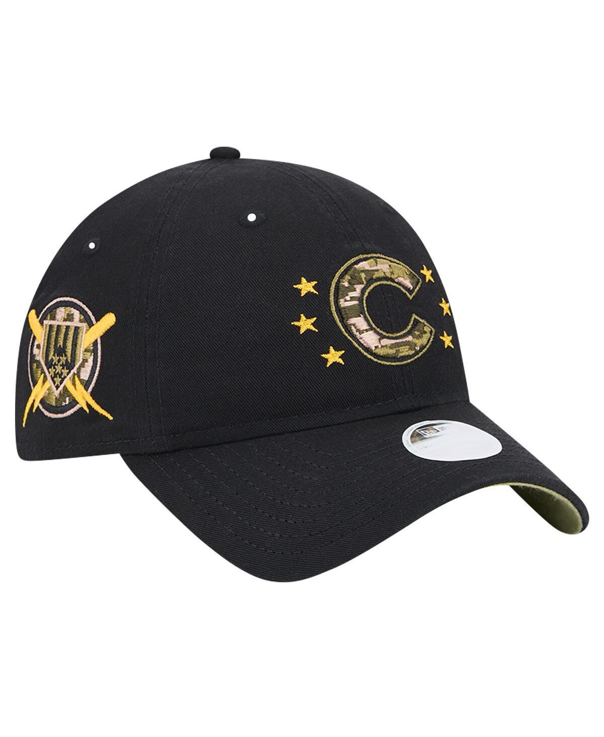 New Era Womens Black Chicago Cubs 2024-Armed Forces Day 9TWENTY Adjustable Hat Product Image