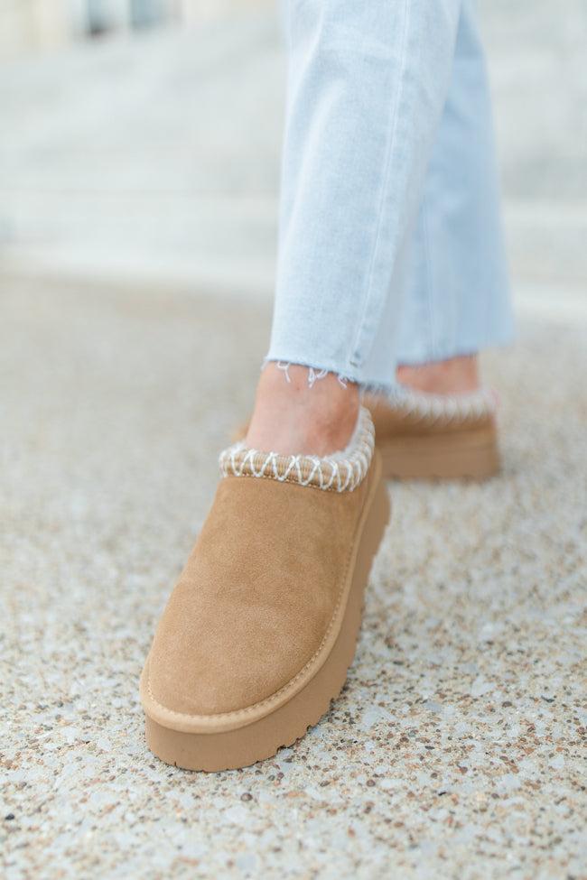 Sydney Chestnut Platform Slip-On Bootie Product Image