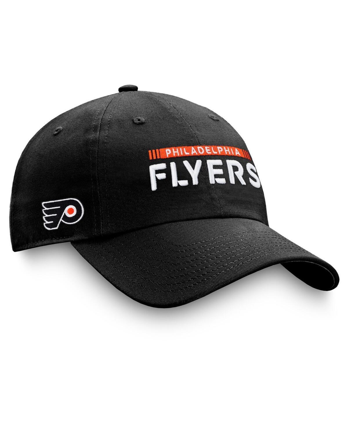 Mens Fanatics Branded Black Philadelphia Flyers Authentic Pro Rink Adjustable Hat Product Image