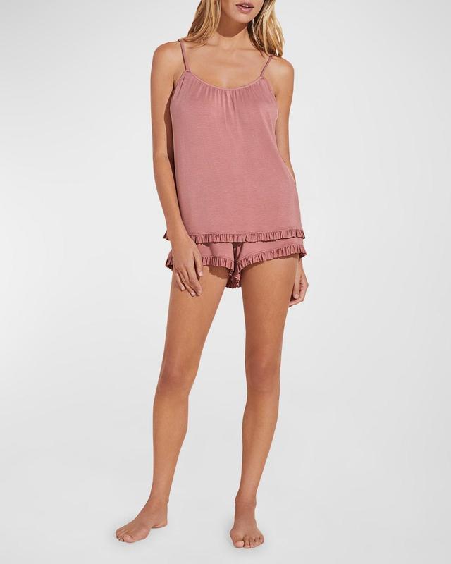 Eberjey Gisele Ruffle Trim Short Pajamas Product Image