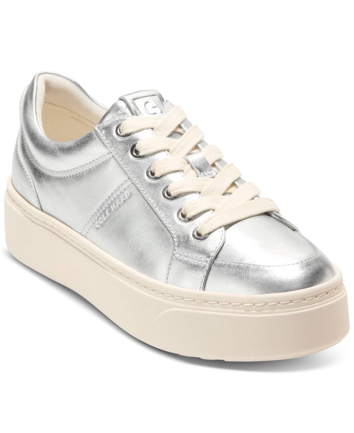 Cole Haan Grandpro Max Platform Sneaker (Ivory Textured) Women's Shoes Product Image