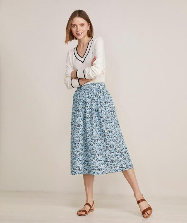 Poplin Midi Skirt Product Image