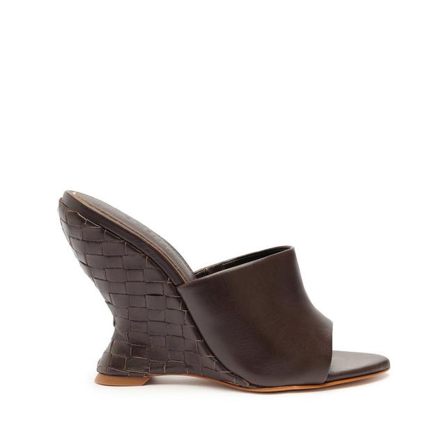 Schutz Aprill (Dark Chocolate) Women's Sandals Product Image