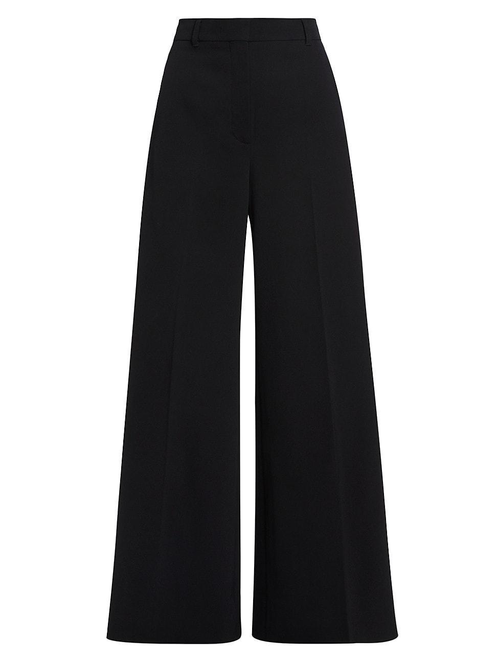 Womens Wool Flared Trousers Product Image