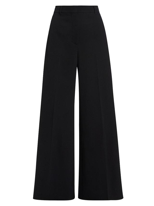 Womens Wool Flared Trousers Product Image