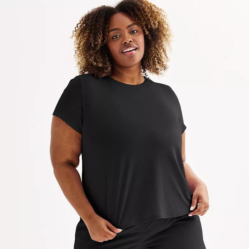 Plus Size Tek Gear Mesh Tee, Womens Product Image