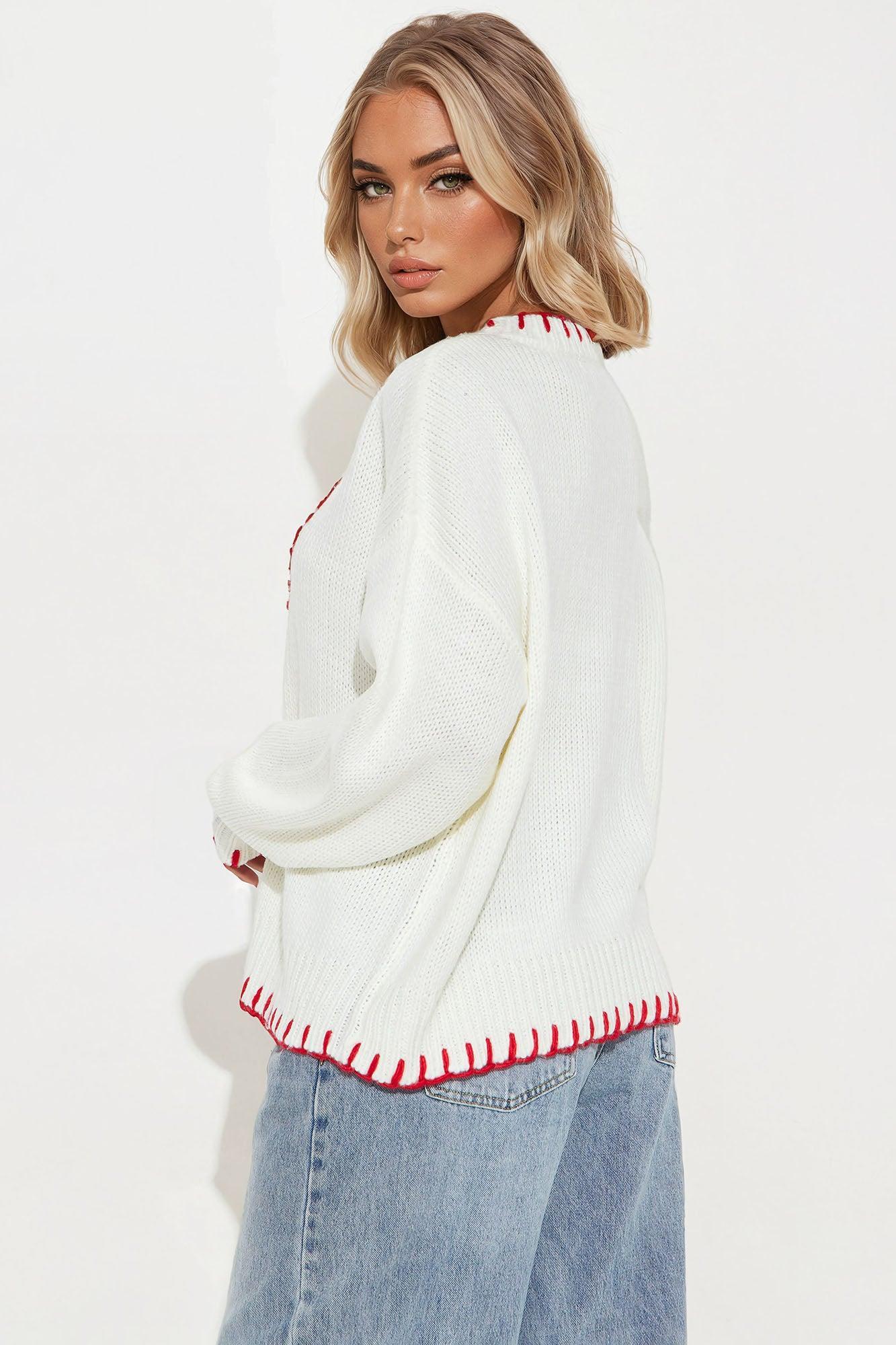 You're My Lobster Sweater - Cream/combo Product Image