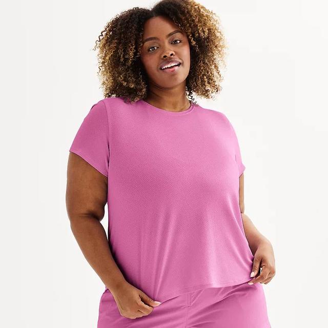 Plus Size Tek Gear Mesh Tee, Womens Product Image