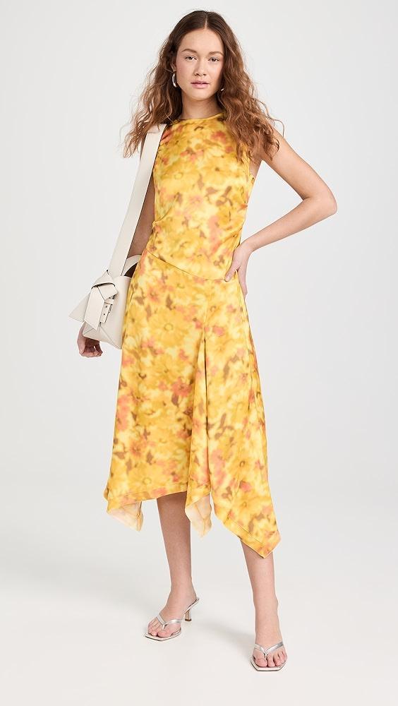 Acne Studios Blur Flower Satin Dress | Shopbop Product Image