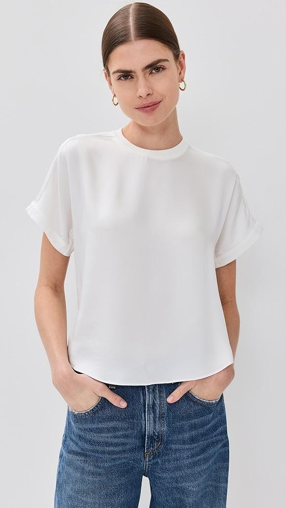 SIMKHAI Addy Knit Back T-Shirt | Shopbop Product Image