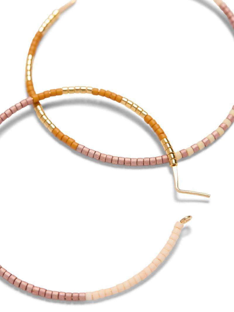 Faherty X Beyond The Sea Hoop Earring - Coral Multi Product Image