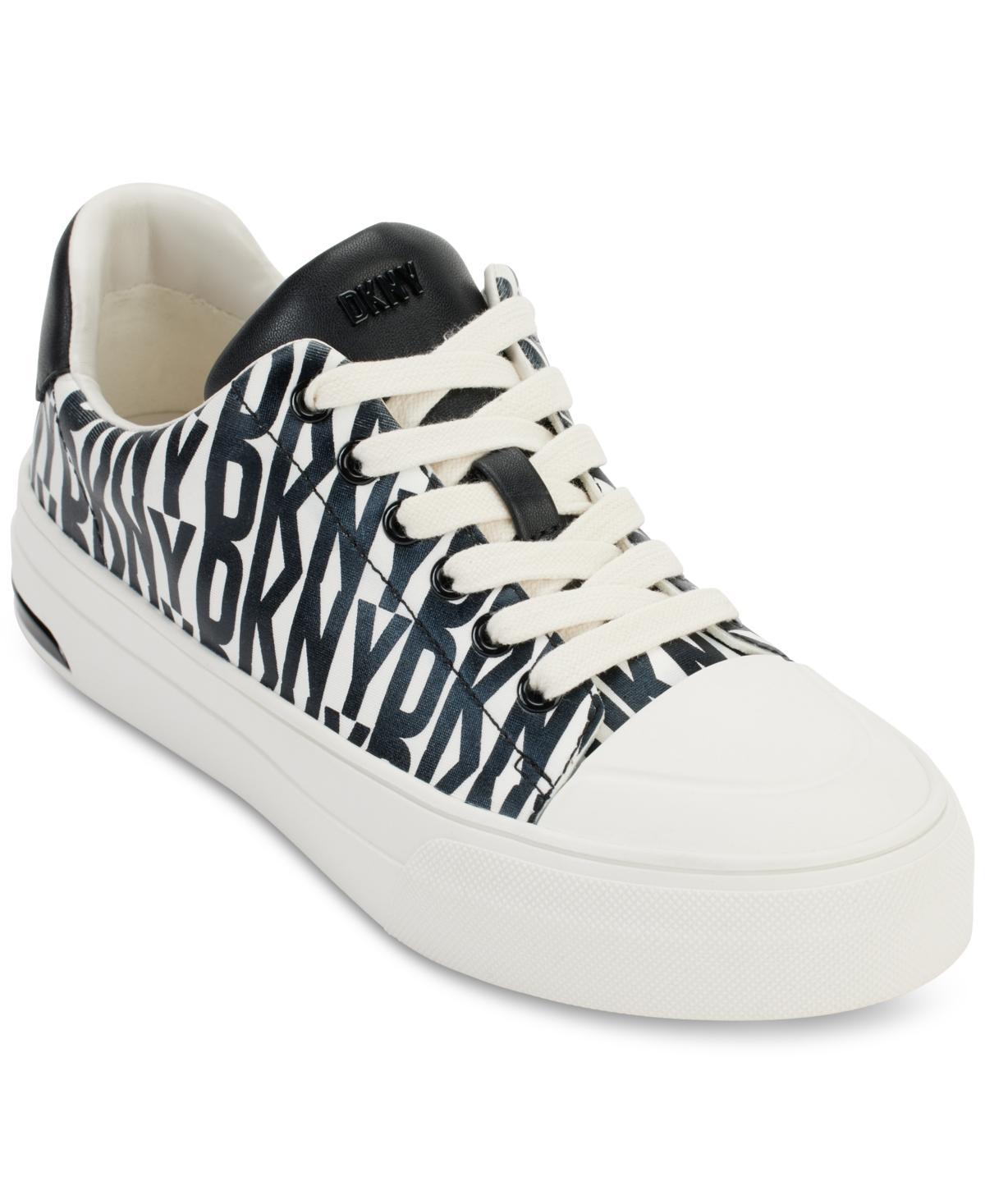 Dkny Womens York Lace-Up Low-Top Sneakers - Silver/ Product Image