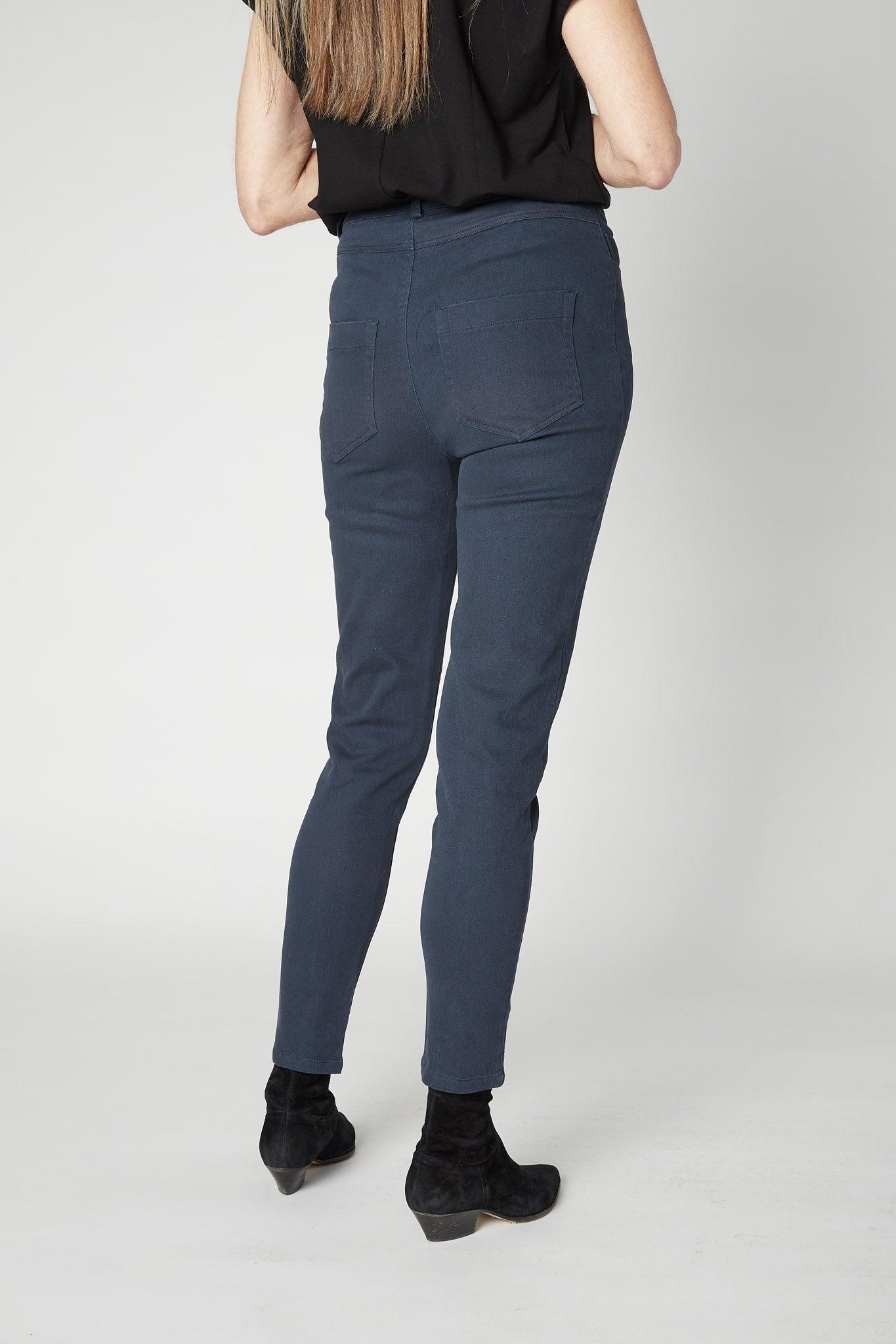 The Iconic Fitted Denim Pants Product Image