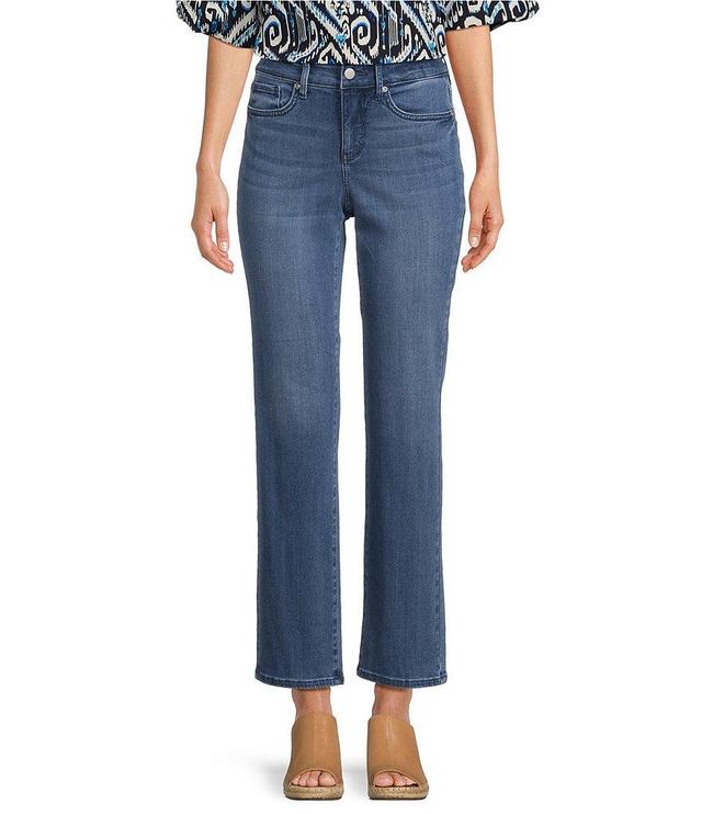 NYDJ Marilyn Mid Rise Straight Ankle Jeans Product Image