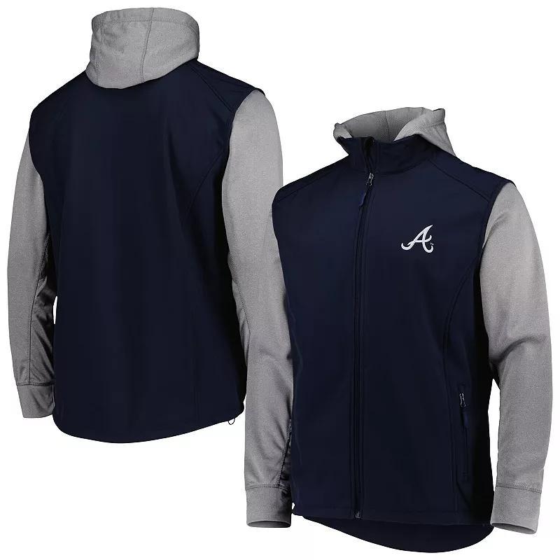 Mens Dunbrooke /Heather Gray Atlanta Braves Alpha Full-Zip Jacket Blue Product Image