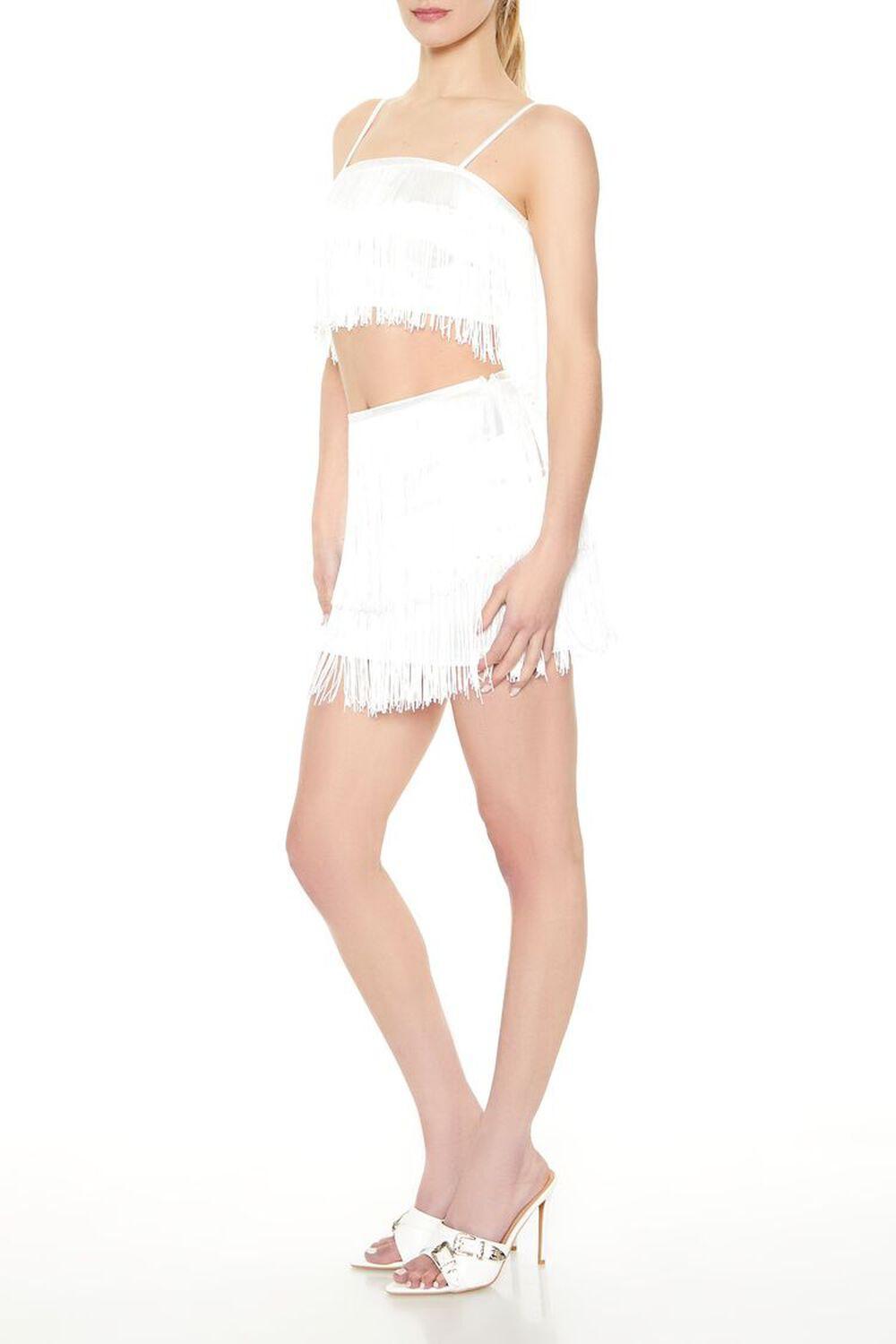 Fringe Cropped Cami & Mini Skirt Set | Forever 21 Product Image