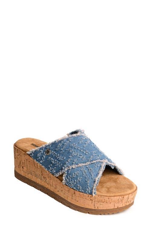 Minnetonka Posey Platform Wedge Slide Sandal Product Image