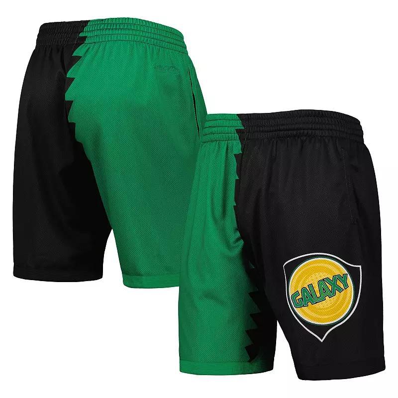 Mens Mitchell & Ness Green La Galaxy Swingman Shorts - Green Product Image