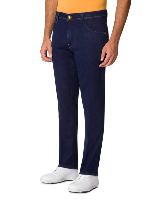 Mens Dark-Wash Straight-Leg Jeans Product Image