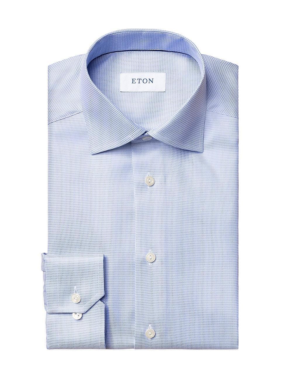 Eton Contemporary Fit Houndstooth Dress Shirt Product Image