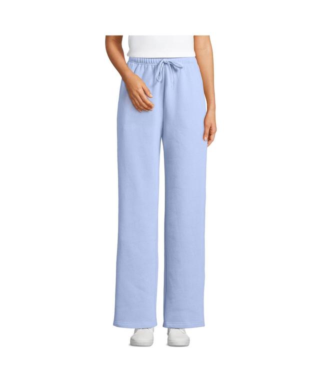 Lands End Womens Serious Sweats High Rise Relaxed Straight Leg Pants Product Image