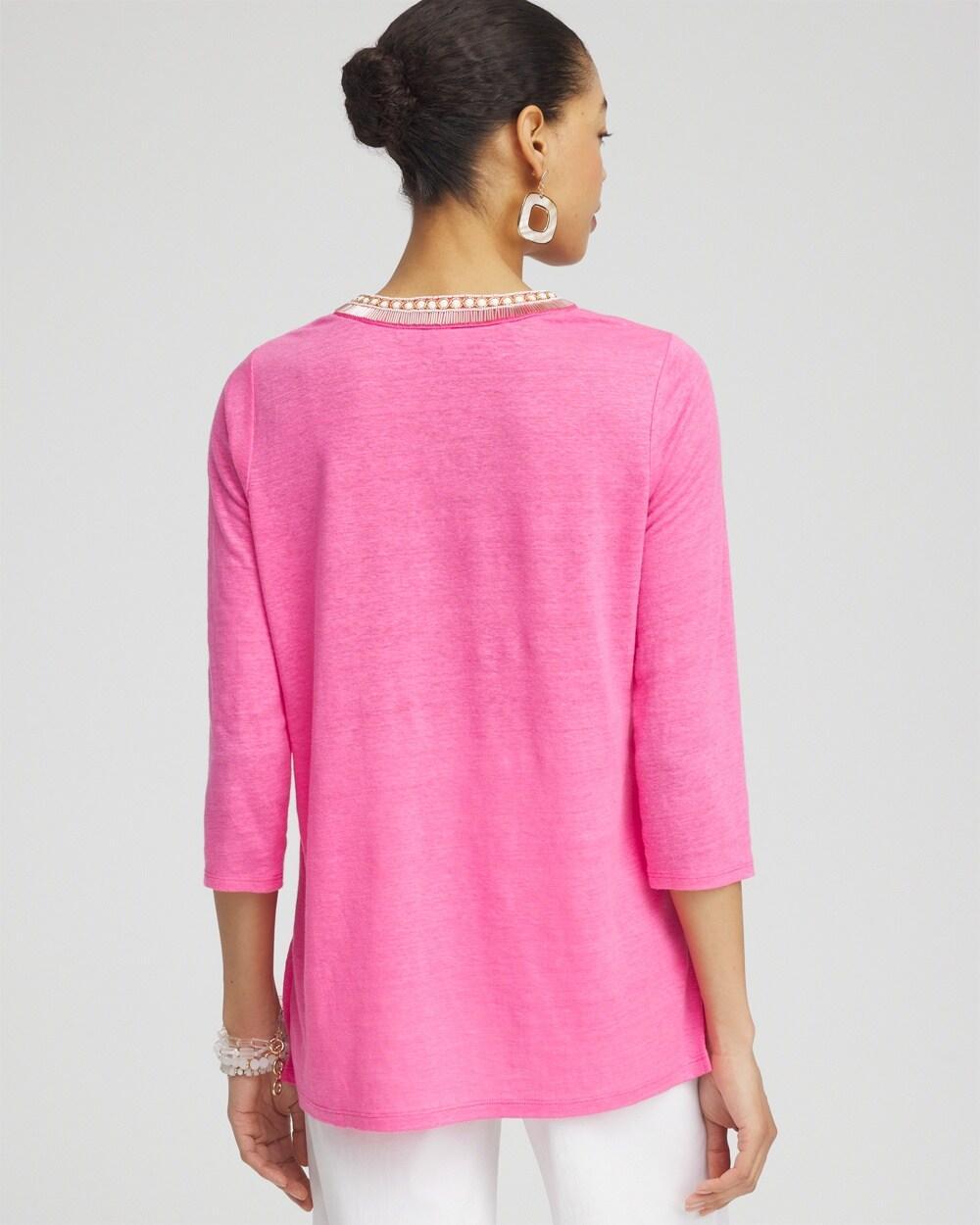 Linen Nautical Embellished Tunic Product Image