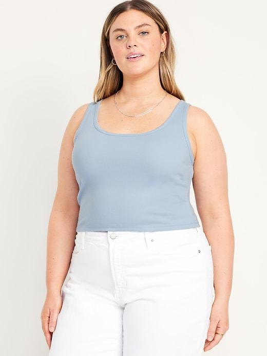 Ribbed Crop Tank Top Product Image